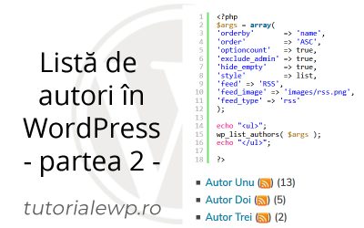 Cum poți lista toți autorii din blog &ndash; partea 2