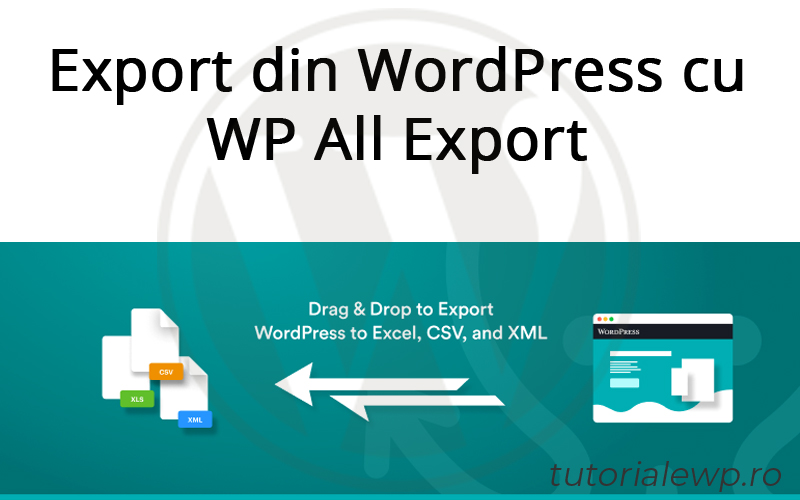 Export din WordPress
